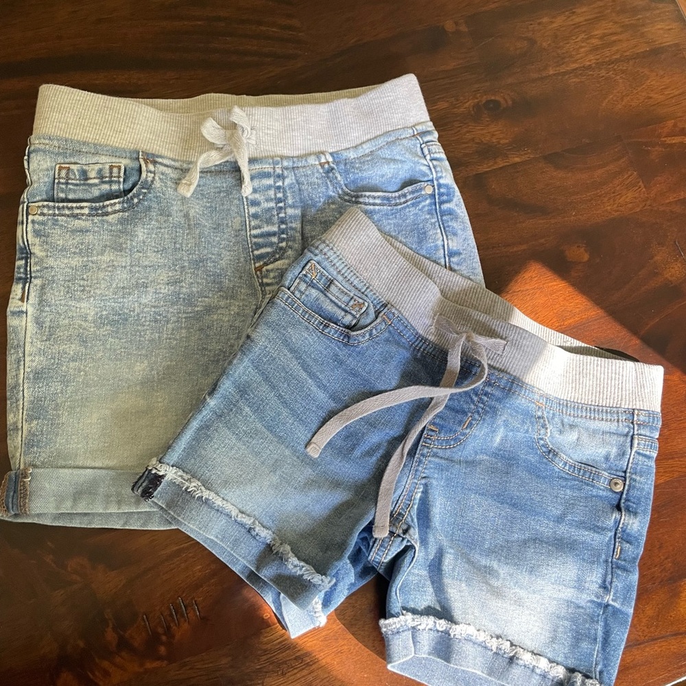 2 pairs of denim shorts sz 7-8